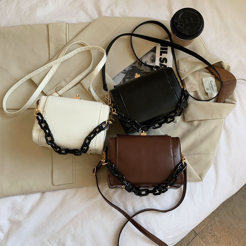 Túi đeo chéo hình vuông nhỏ phong cách retro Phương Tây cho nữ