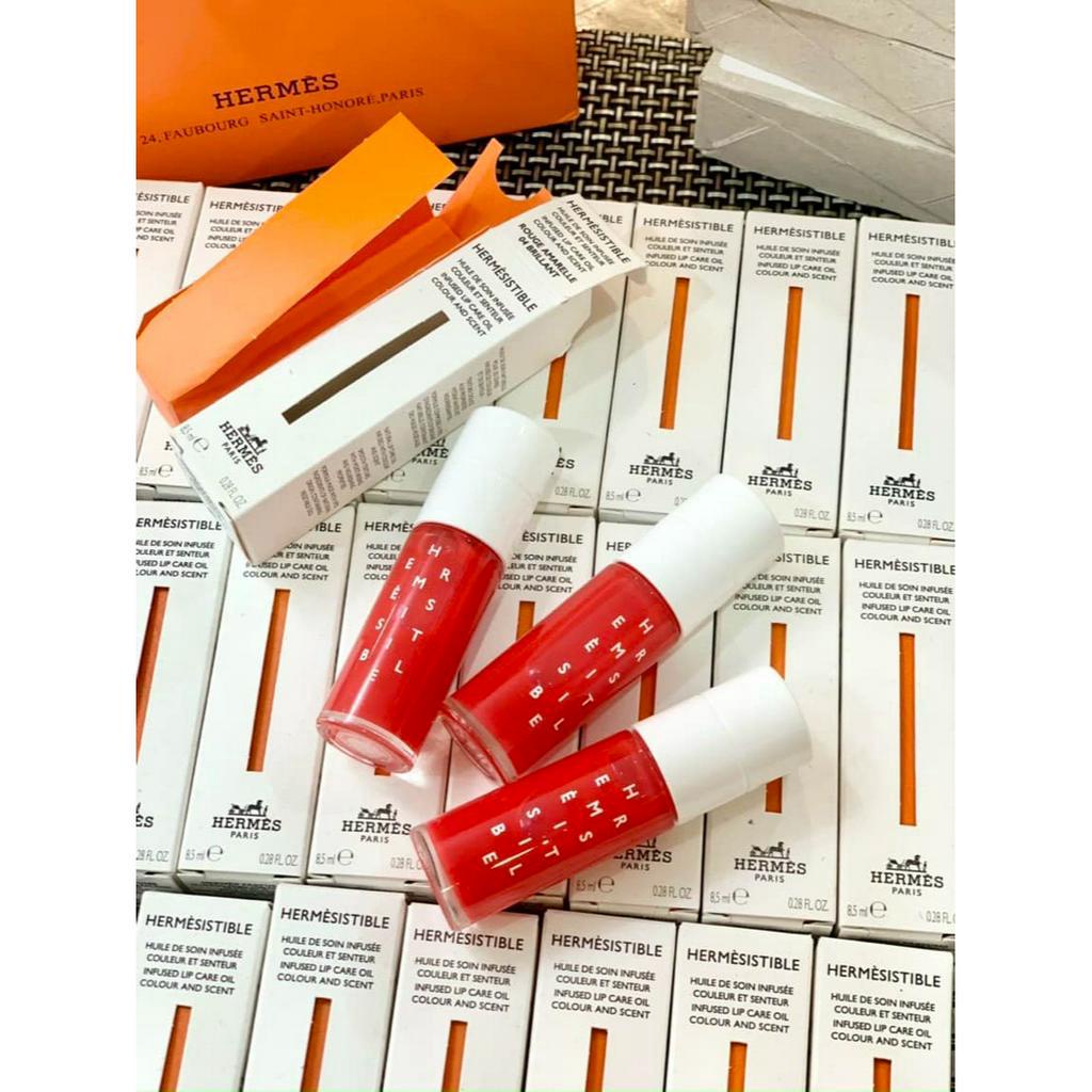 Son dưỡng Hermes 𝐇𝐞𝐫𝐦𝐞𝐬𝐢𝐬𝐭𝐢𝐛𝐥𝐞 𝐈𝐧𝐟𝐮𝐬𝐞𝐝 𝐋𝐢𝐩 𝐂𝐚𝐫𝐞 𝐎𝐢𝐥 - Son Kem Hermes 1,2,3,4,5