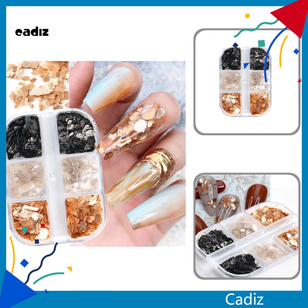 [Hàng mới về] Hộp phụ kiện kim sa đính trang trí móng tay nghệ thuật lấp lánh dễ sử dụng