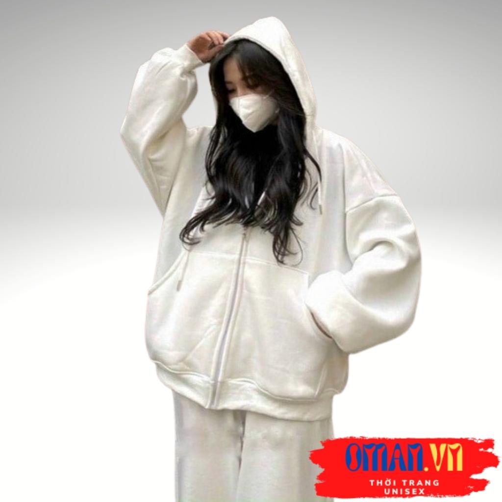 Áo KHOÁC Hoodie TRƠN 2 Màu Nam Nữ Ulzzang Unisex