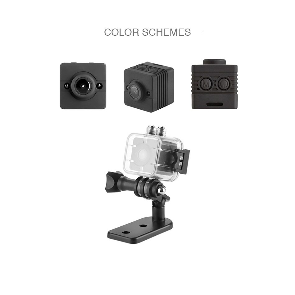 Camera Hành Trình Mini Cho Xe Máy SQ12, HD 1080p, Chống Nước, Góc Quay Rộng | BigBuy360 - bigbuy360.vn