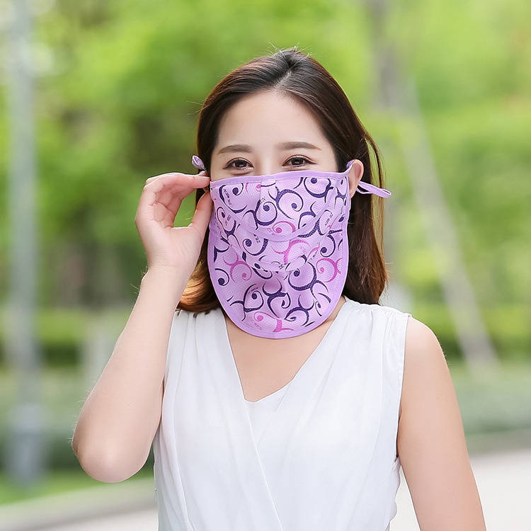 Khẩu Trang Chống Nắng Thoáng Khí Chống Bụi Thấm Hút Mồ Hôi Thời Trang Mùa Hè Có Thể Giặt Sạch