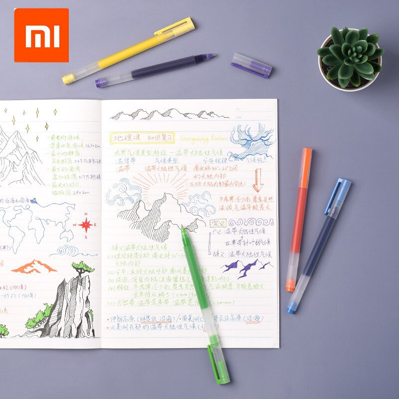 [Hỏa Tốc HCM] Bộ Bút bi nước Xiaomi Mi Jumbo Gel Ink Pen (Đen/Đỏ)