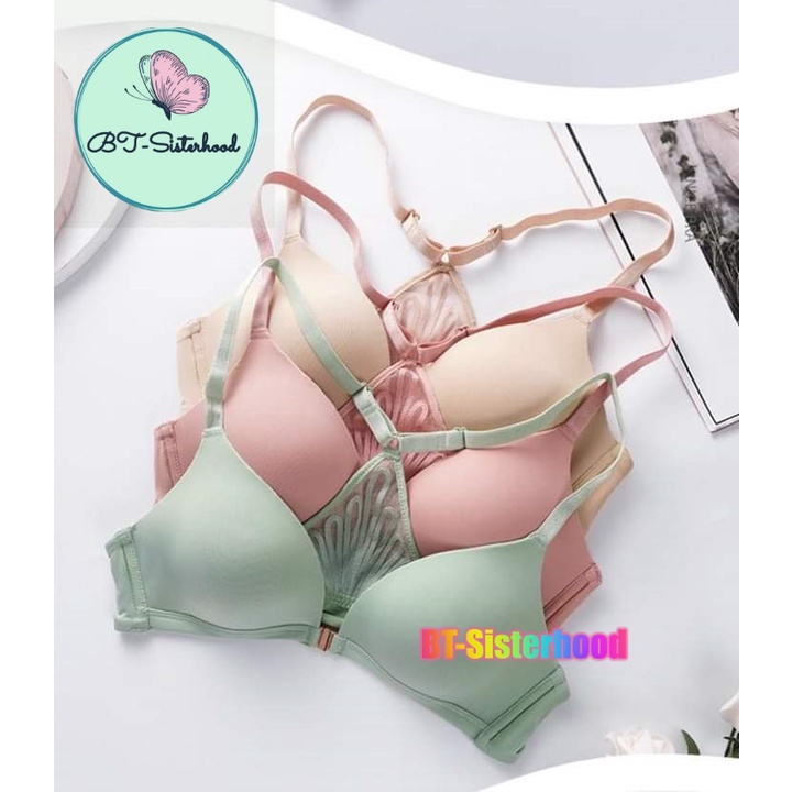 Áo lót nữ Sisterhood Thái Lan B005 cài trước không mút, không gọng mền mịn chất su, cực kỳ SEXY, LAVENUSA, LOT STORE
