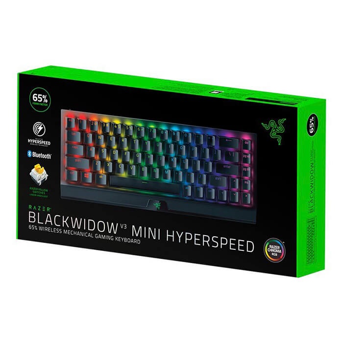 Bàn phím cơ không dây Razer Blackwidow V3 Mini Hyperspeed Phantom