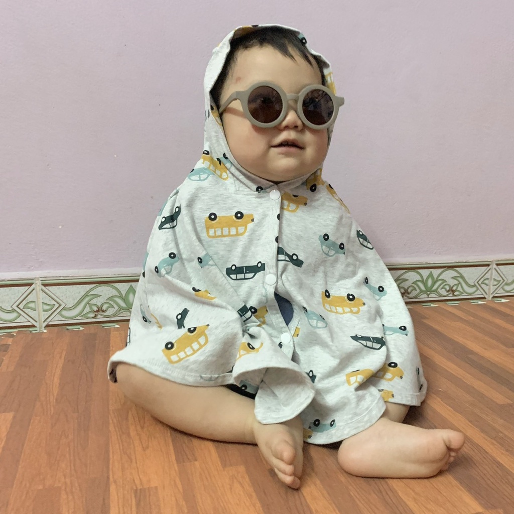 [Tặng yếm] Áo choàng bé trai, bé gái CHIPMUNK, cotton cao cấp chính hãng