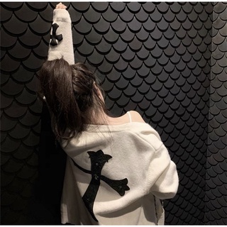 Áo cardigan len thêu Chrome Heart
