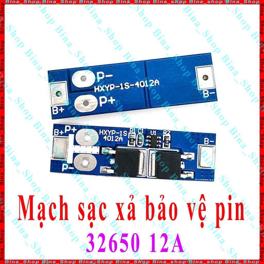 Mạch sạc xả bảo vệ pin 1S 32650 3.2V 12A LifePo4 Pin sắt Phốt phát