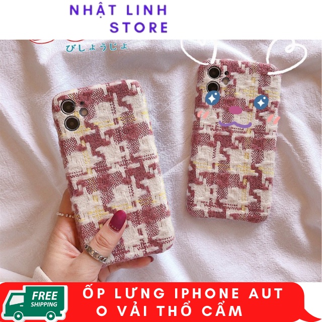 Ốp lưng iphone Auto Vải Thổ Cẩm  Thích hợp iphone 11,12 pro max,12,12 pro,11 pro max,11 pro,7 plus,7,xs max,8g,