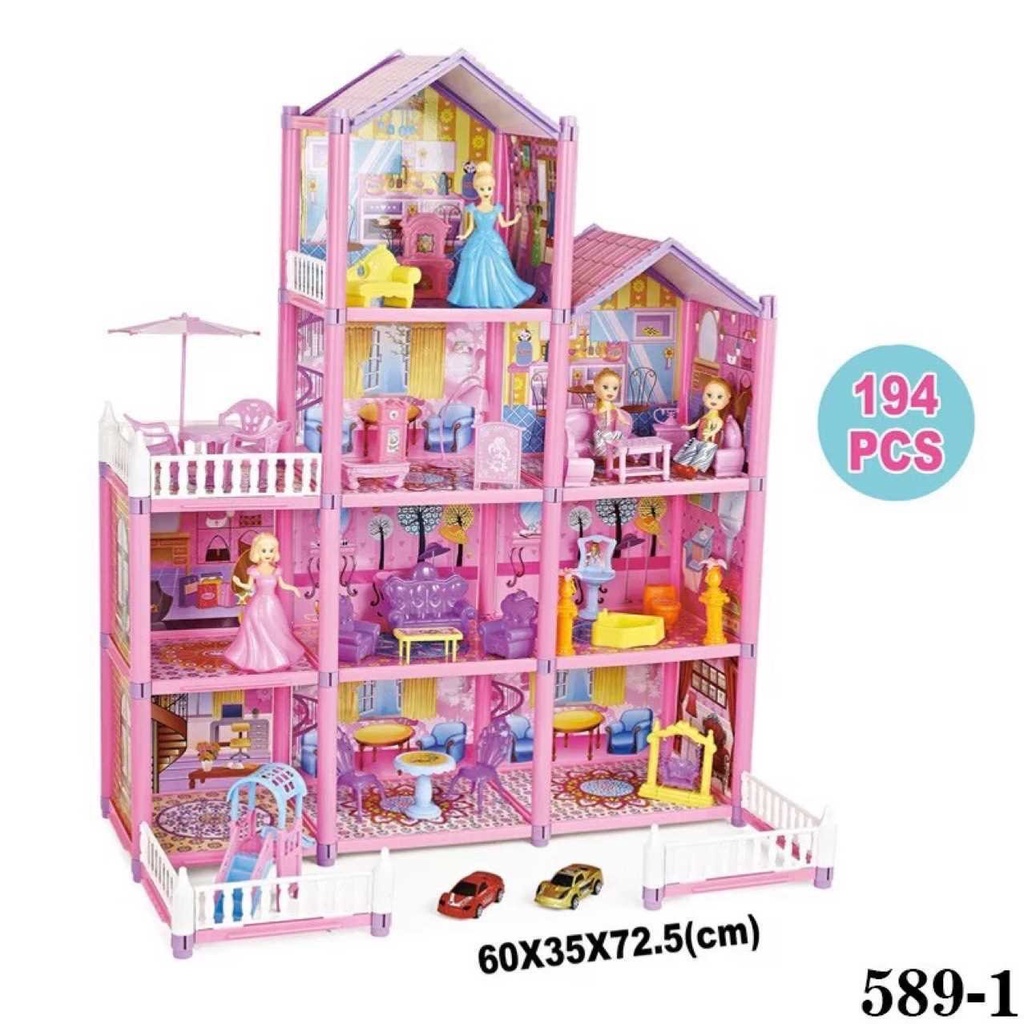 NGÔI NHÀ BÚP BÊ MÔ HÌNH LẮP RÁP SIÊU XỊN ngôi nhà búp bê