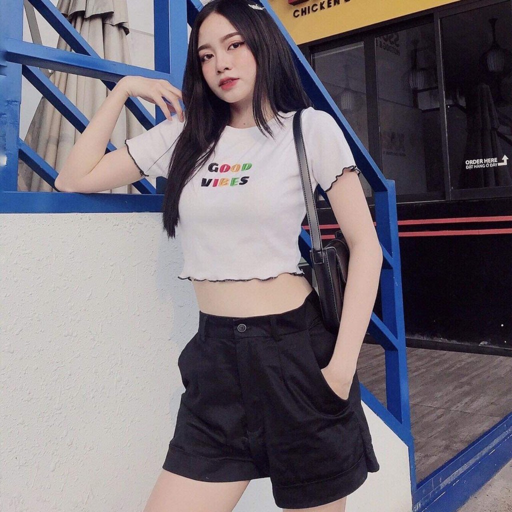 Áo croptop ôm dáng tôn dáng cực