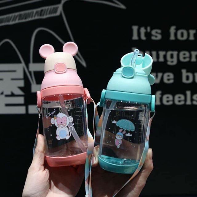 Nini_kids.Bình nước trẻ em 400ml SỈ LẺ TOÀN QUỐC, bình nước nhựa an toàn