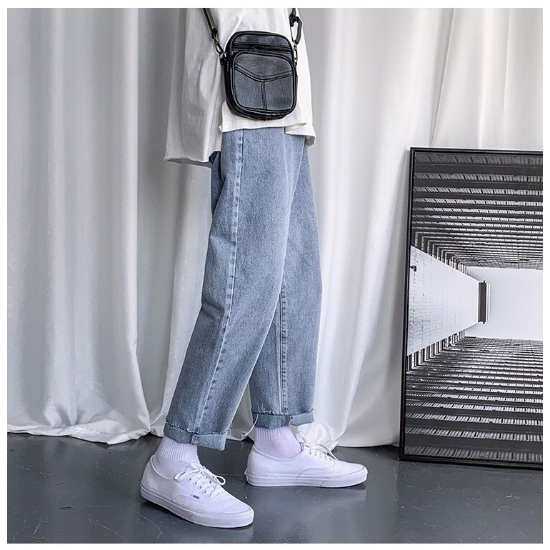 Quan jean nam Baggy rách gấu R-01 Style hàn quốc 2021