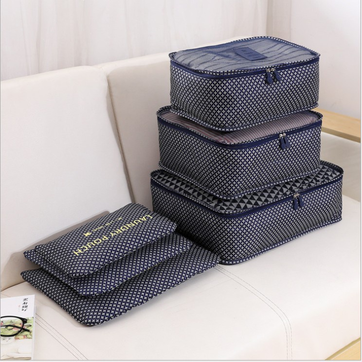 Set túi du lịch 6 túi Floral Clothes Pouch HỌA TIẾT