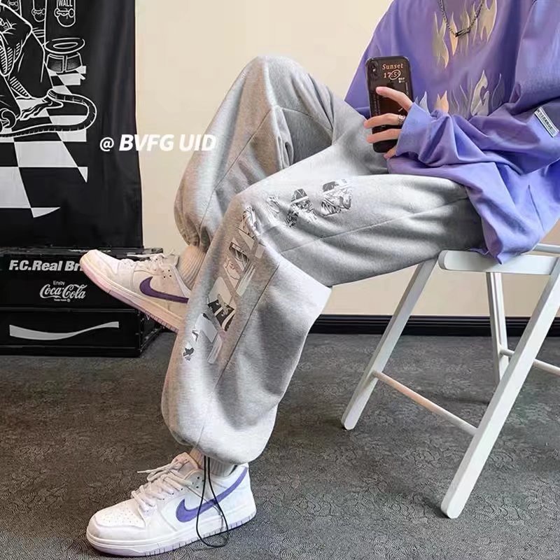 Quần jogger nam in chữ size M-5XL