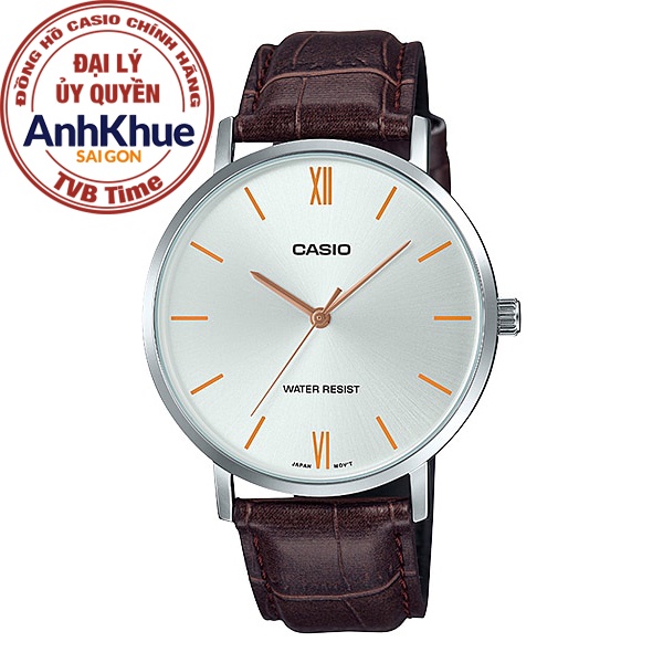 Đồng hồ nam dây da Casio Standard chính hãng Anh Khuê MTP-VT01L-7B2UDF (40mm)