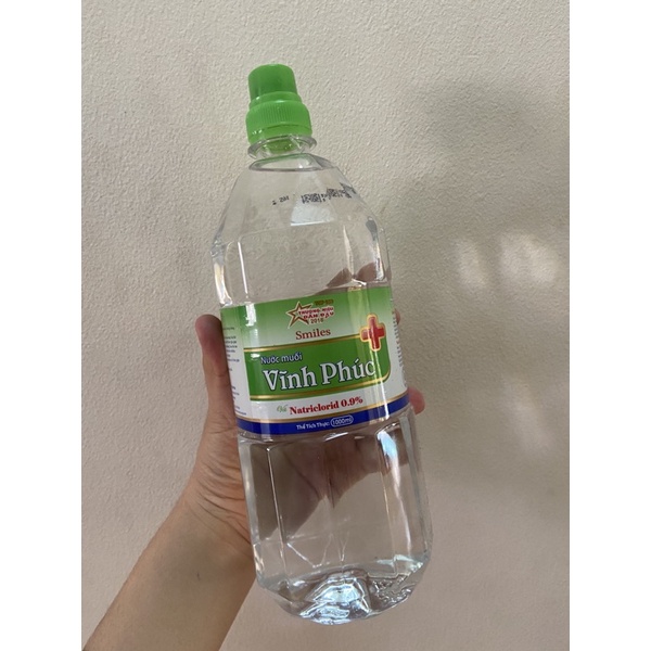 ( 1 thùng )Nước Muối sinh lý Vĩnh Phúc 1000ml.
