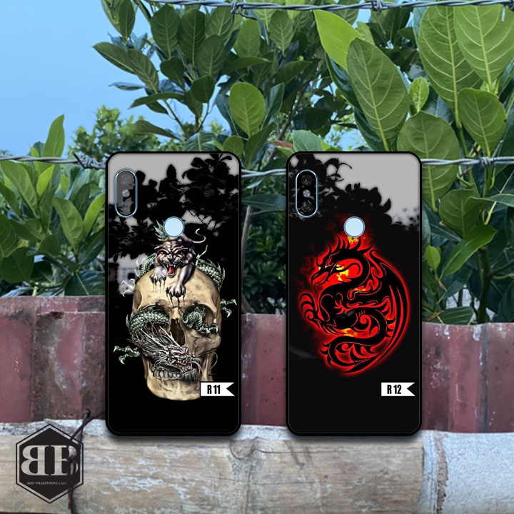 ỐP lưng kính cường lực Xiaomi Redmi Note 5 / Redmi Note 5 Pro hình rồng