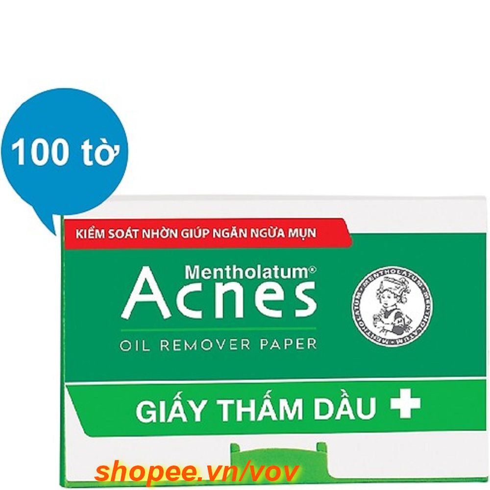 Gói 100 Tờ Giấy Thấm Dầu Acnes Oil Remover Paper 100% chính hãng, vov cung cấp và bảo trợ.