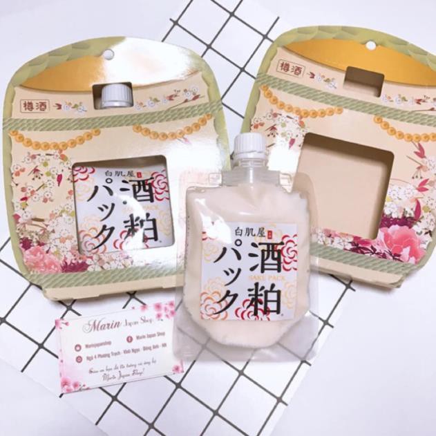 (Hàng chuẩn,giá tốt) Mặt nạ bã rượu ủ trắng mask sake pack kyoto Nhật Bản 120gr hadaya sake pack