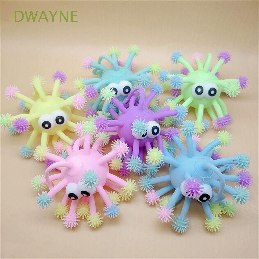 DWAYNE Funny Hedgehog Glow Flash Ball Kids Fidget Toys Ball Kids Toy Glow Flash Cartoon Hedgehog Light Glowing Children Anti Stress Novelty Squeeze Balls/Multicolor