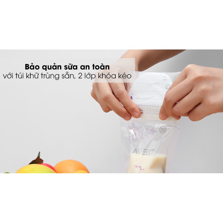 Túi Trữ Sữa Philips Avent 180ml - Hộp 25 túi