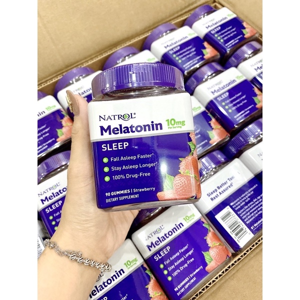 Kẹo Dẻo Ngủ Ngon NATROL MELATONIN 10mg 90 viên