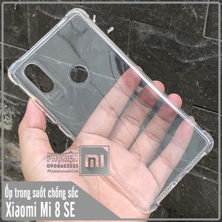 Ốp lưng Xiaomi Mi 8 SE, trong suốt chống sốc
