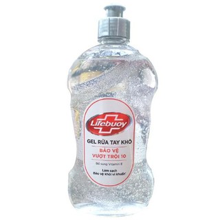 Gel Rửa Tay Khô Sạch Siêu Nhanh Lifebuoy Bảo Vệ Vượt Trội 10 (nắp bạc 235ml)