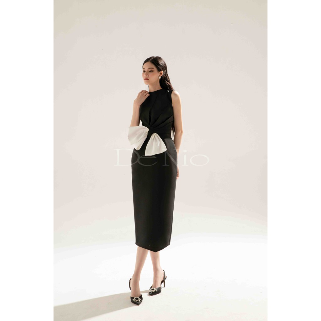 De Nio - Váy taffeta nơ eo