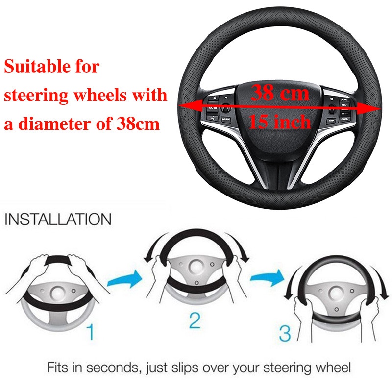 Bao Da Bọc Vô Lăng Xe Hơi Nissan Almera X Trail Grand Livina Navara Serena Sylphy Juke Teana March Terra Sunny