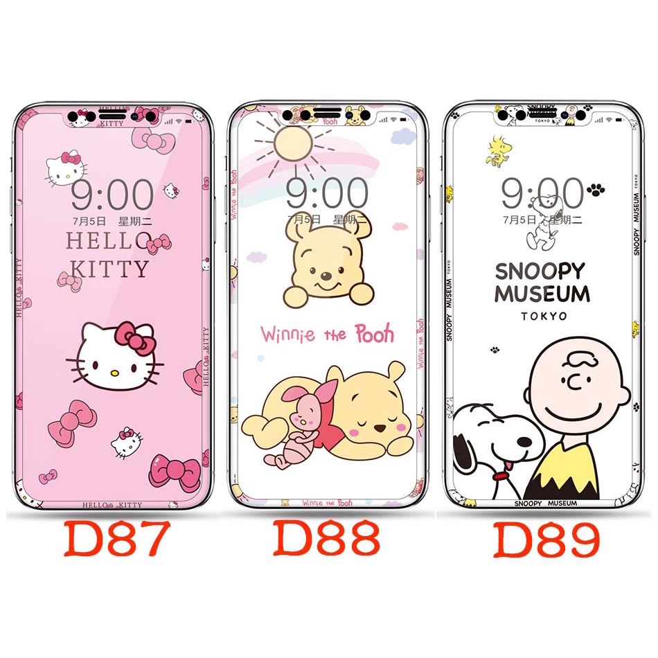 Kính Cường Lực Hoạt Hình Cho Iphone 11 11pro 11promax 11 Pro Max X Xs Max Xr Xsmax
