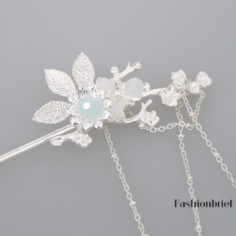 Trâm cài tóc hình hoa đính đá thời trang cho nữ