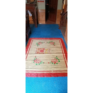 chiếu cói in hoa 1.6x2m chiếu cói Thái Bình