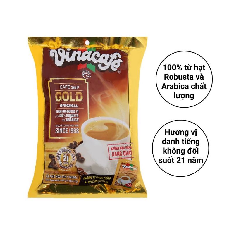Vinacafe 40 gói Thơm Ngon Bổ  Rẻ  DATE MỚI
