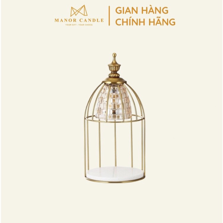Đèn đốt nến thơm lồng chim chỉnh độ sáng và hẹn giờ 2,4,8H