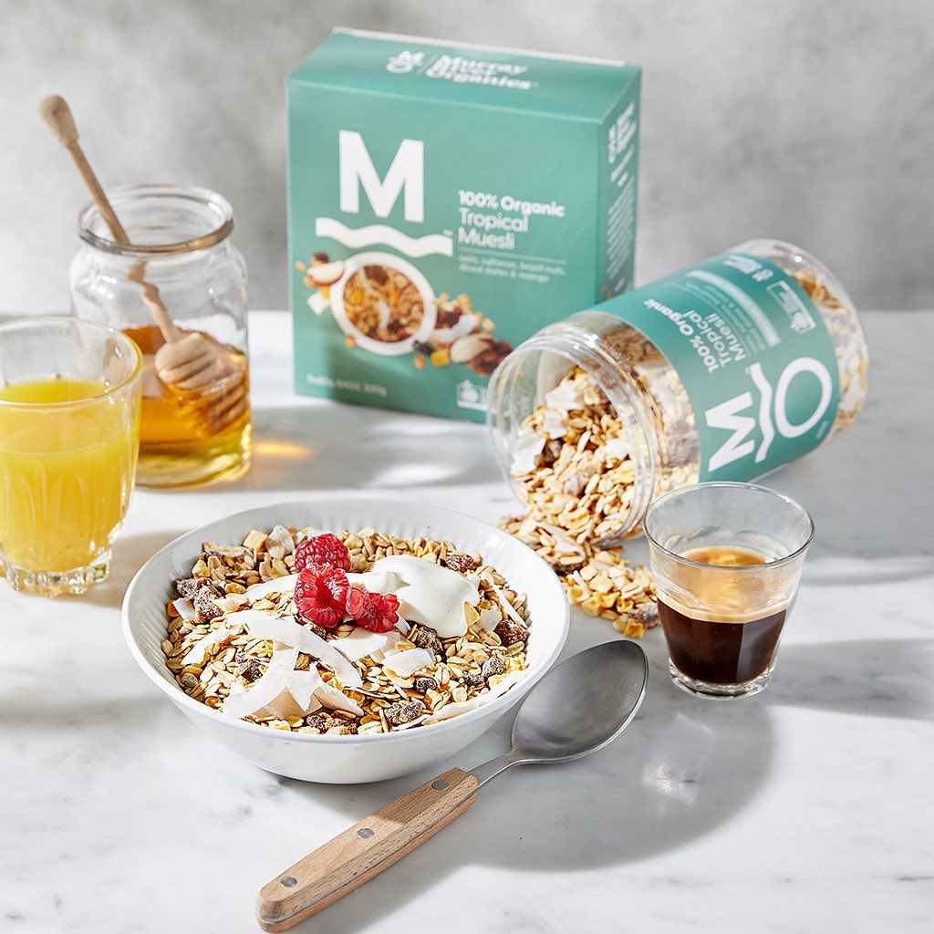 Phiên bản Quà tặng - Ngũ cốc Muesli hữu cơ MURRAY RIVER ORGANICS - Tuỳ chọn vị - Hộp 400gx2