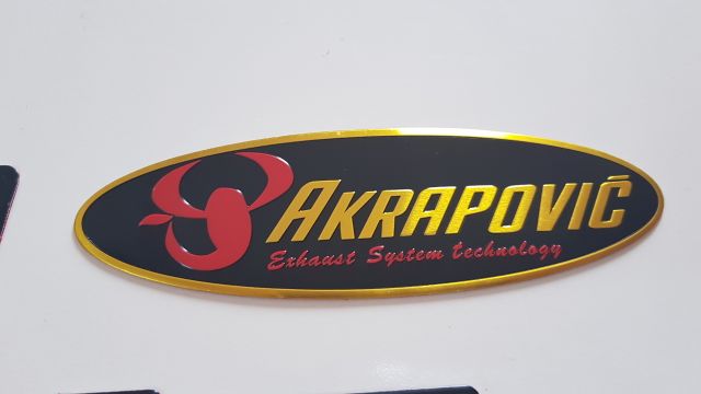 Tem nhôm AKRAPOVIC 7 mẫu tùy chọn