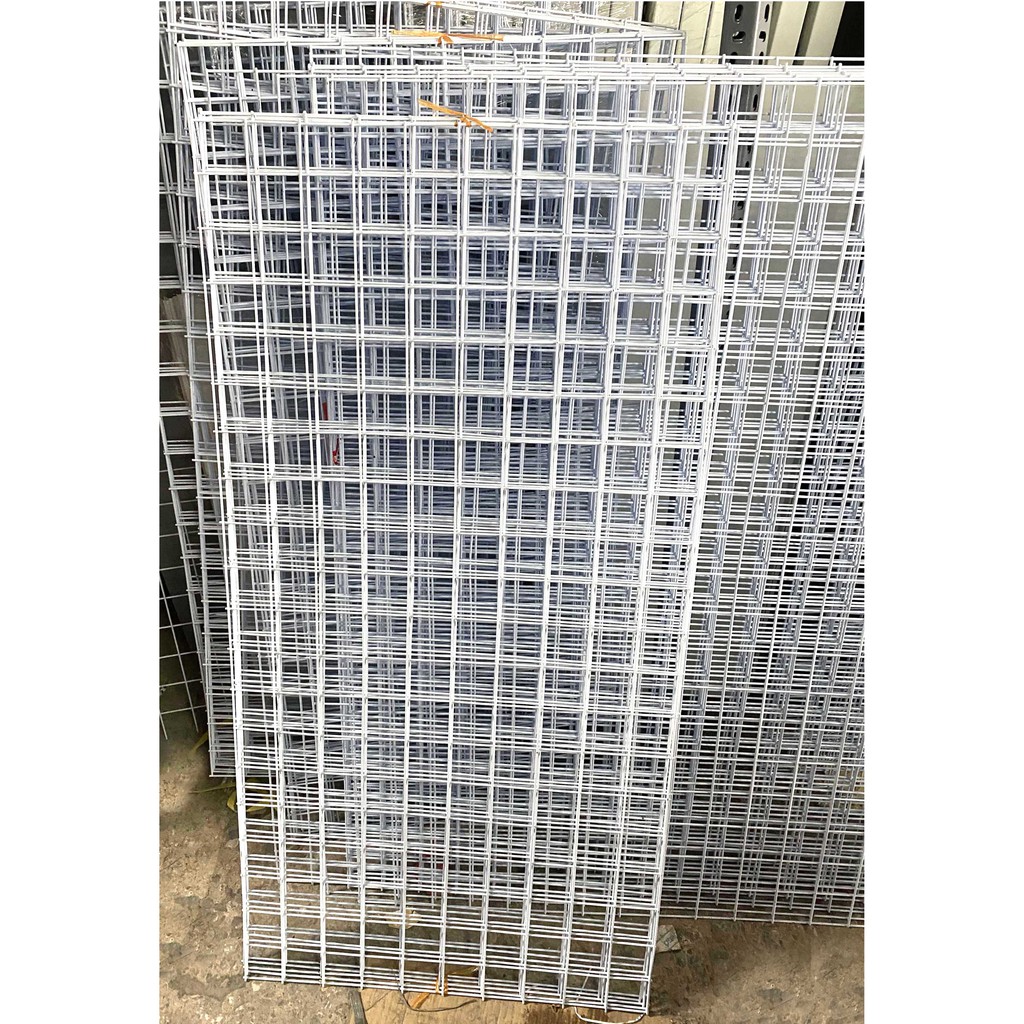 Tấm lưới treo phụ kiện 50x100cm sơn tĩnh điện màu trắng( phên, mành, khung lưới)