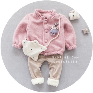 Khoác len hồng dễ thương cho gái yêu <3 ( size 85 )