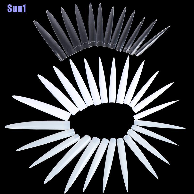 Bộ 10 Móng Tay Giả Che Phủ Nửa Móng Tay Siêu Dài