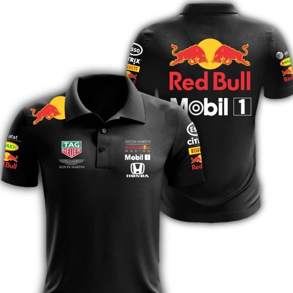Áo Thun POLO Size Lớn F1 2021 Red Bull Aston Martin Honda Racing Team Cho Nam