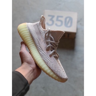 Giày thể thao sneaker yz350 màu hồng phản quang hình tự chụp thật