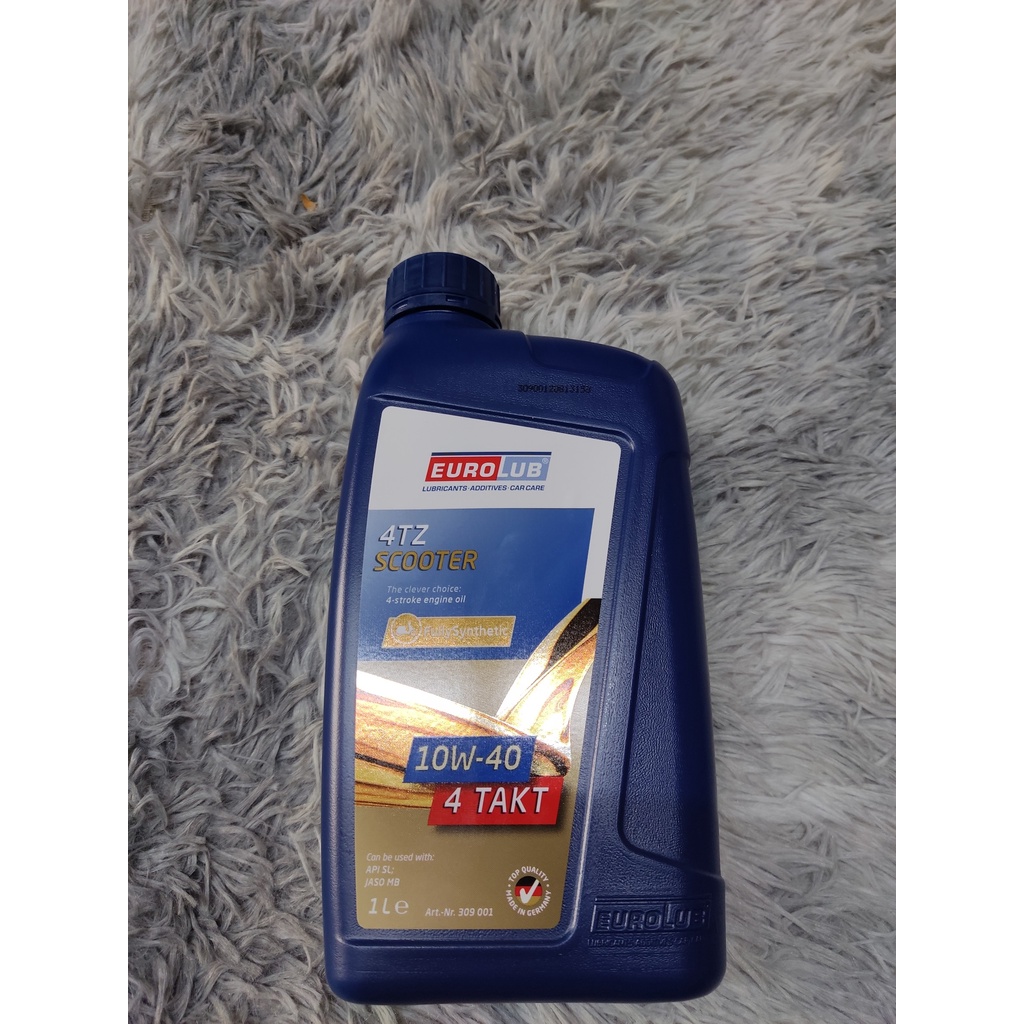 Dầu nhớt EUROLUB 4TZ SCOOTER 10W40 full tổng hợp dành cho nhiều loại xe ga