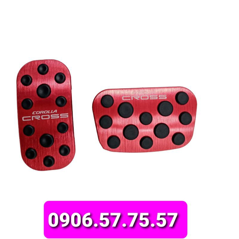 ốp chân da và chân phanh cho toyota cross