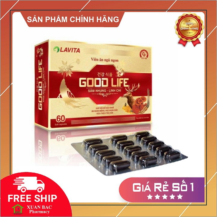 ✅ Viên ăn ngon ngủ ngon Good Life - ăn ngủ ngon cho bé trên 6 tuổi và người lớn kém ăn, mất ngủ, suy nhược