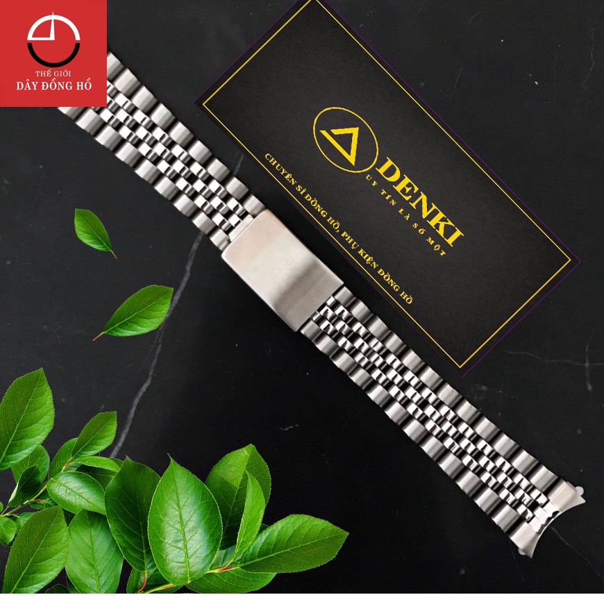 Dây đồng hồ kim loại Rolex 5 mắt đúc xịn size 20mm