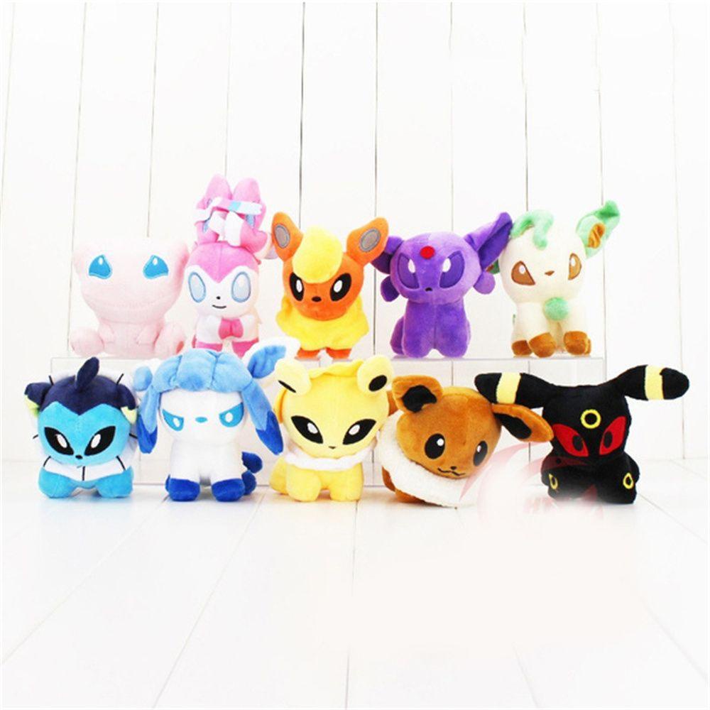 Thú nhồi bông MMULCK hình pokemon Jevee Jolteon Sylveon Flareon Vaporeon Leafeon