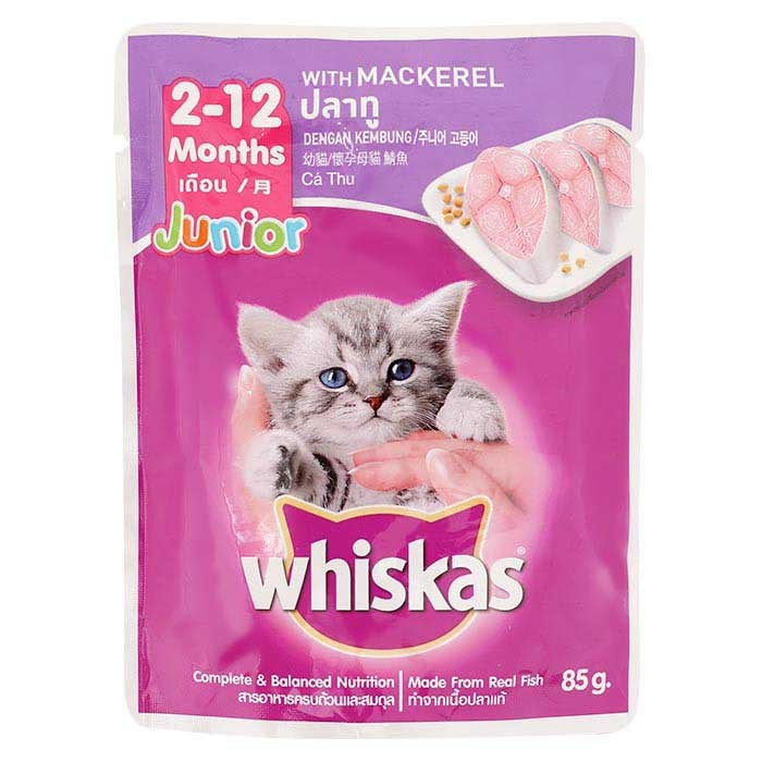 Pate Vị Cá Ngừ Cho Mèo Con Whiskas Junior Tuna 85g - iPet Shop