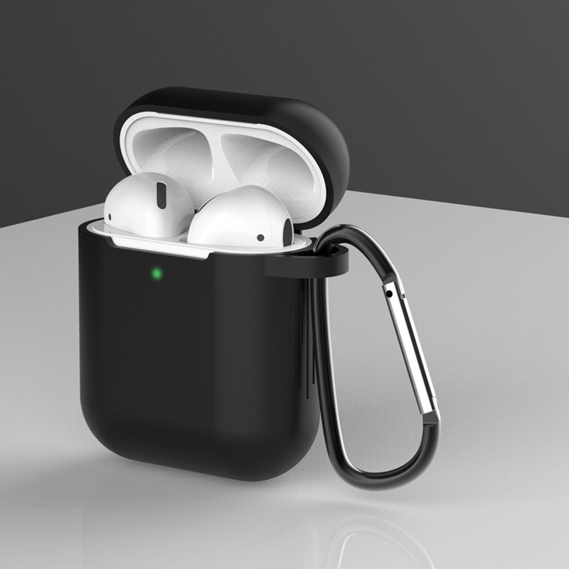 Tặng Kèm Móc Treo Vỏ Bọc Tai Nghe Airpods 1/2 Case Silicon dẻo nhiều màu  - MINH AN SAIGON